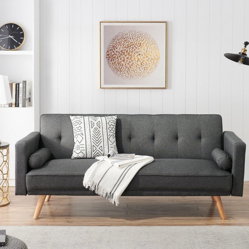 Chayton Velvet Convertible Futon Sofa