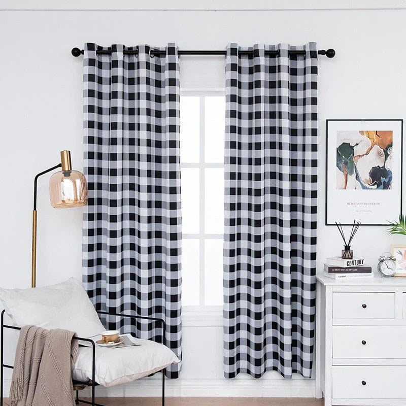 Check Blackout Curtains