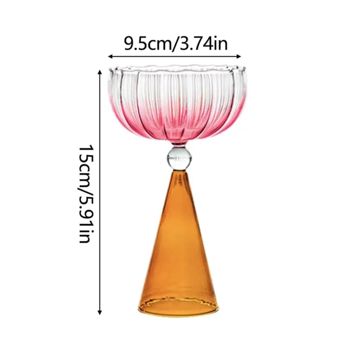 Chic Crystal Cocktail Glass