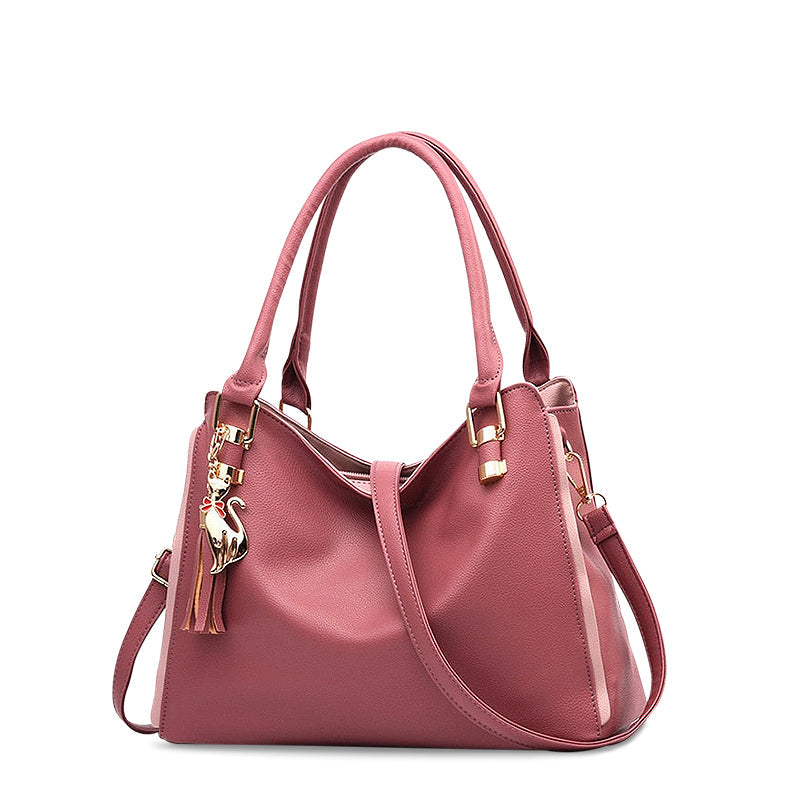 Chic Vegan Leather Shoulder Bag