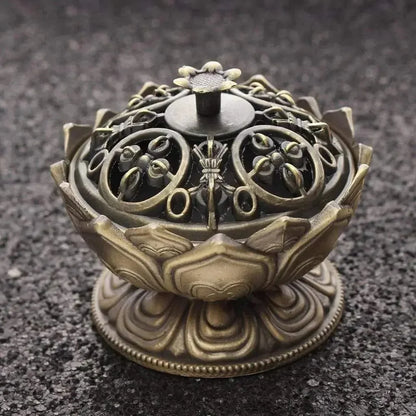 Chinese Buddha Alloy Incense Burner Meditation