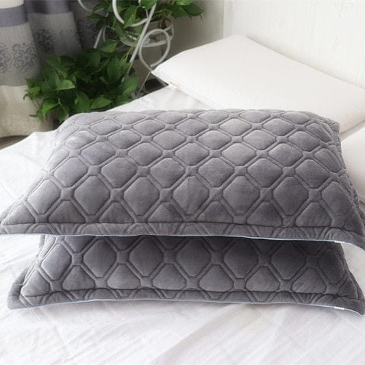 Chrisette 2 Pcs Crystal Velvet Pillowcase