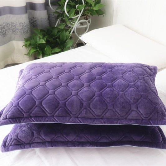 Chrisette 2 Pcs Crystal Velvet Pillowcase