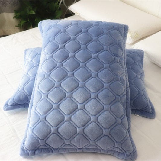 Chrisette 2 Pcs Crystal Velvet Pillowcase