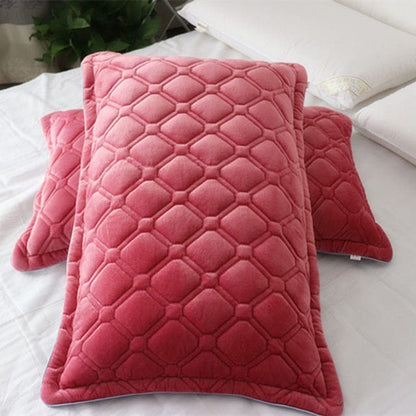 Chrisette 2 Pcs Crystal Velvet Pillowcase