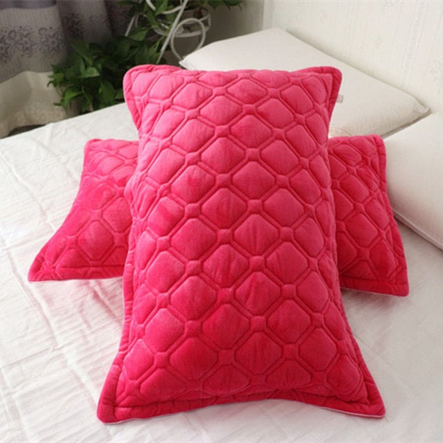 Chrisette 2 Pcs Crystal Velvet Pillowcase