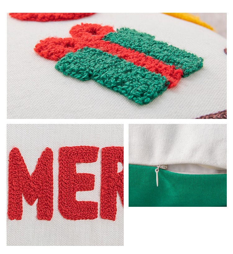 Christmas Embroidery Pillow Covers