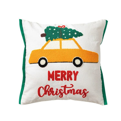 Christmas Embroidery Pillow Covers