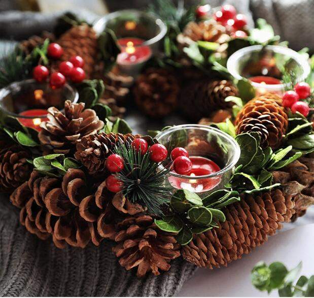 Christmas Forest Centerpiece and Candle Holder