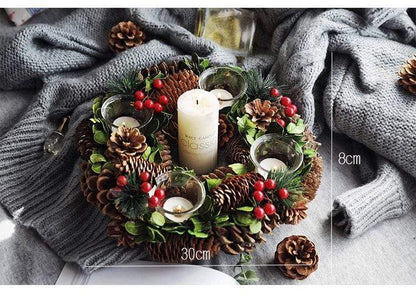 Christmas Forest Centerpiece and Candle Holder