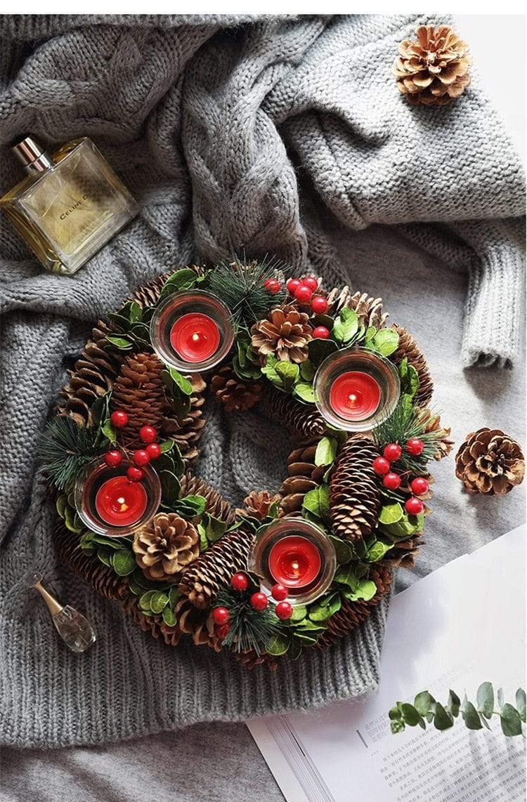 Christmas Forest Centerpiece and Candle Holder