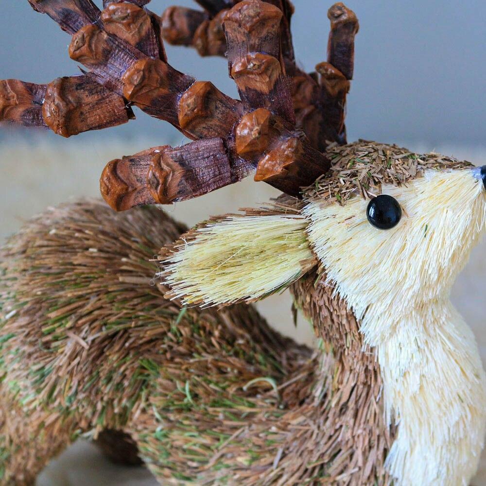 Christmas Handcrafted Grass Reindeer