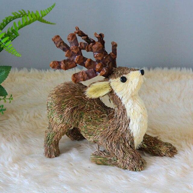 Christmas Handcrafted Grass Reindeer