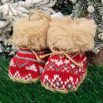 Christmas Snow Boots Tree Decor