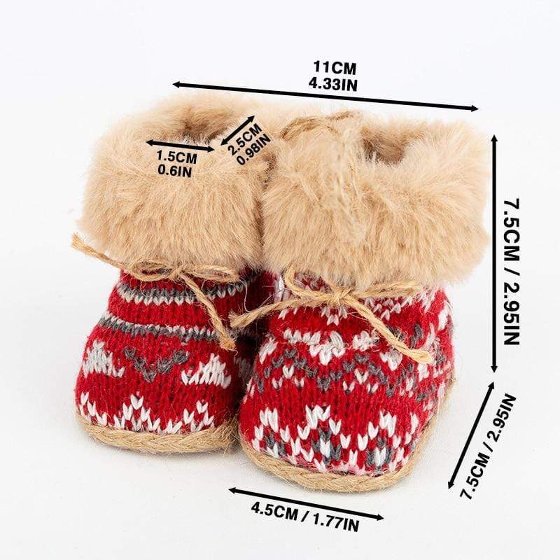 Christmas Snow Boots Tree Decor