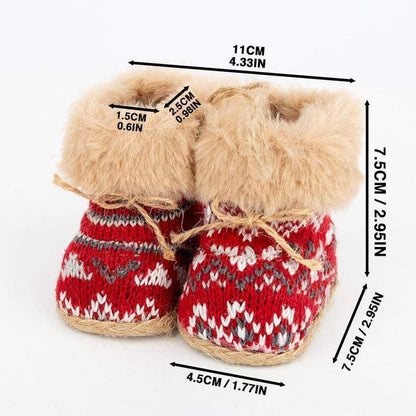 Christmas Snow Boots Tree Decor