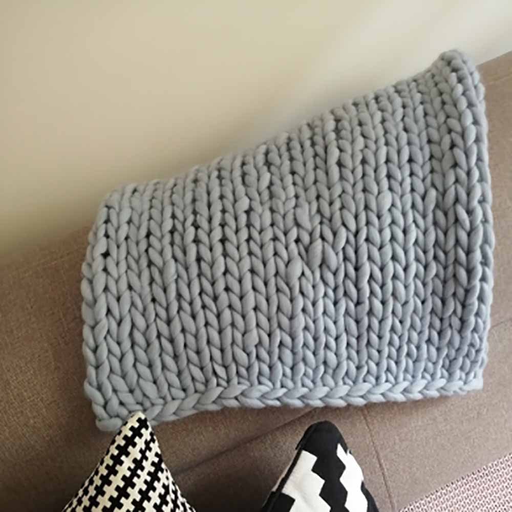 Chunky Handknit Blanket