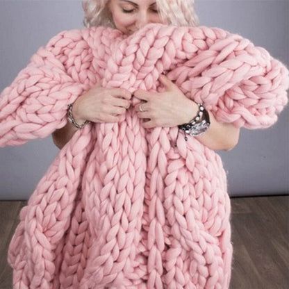 Chunky Handknit Blanket