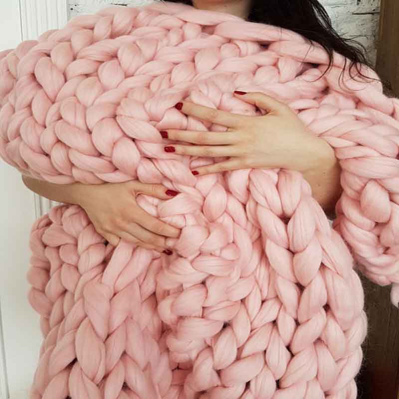 Chunky Handknit Blanket