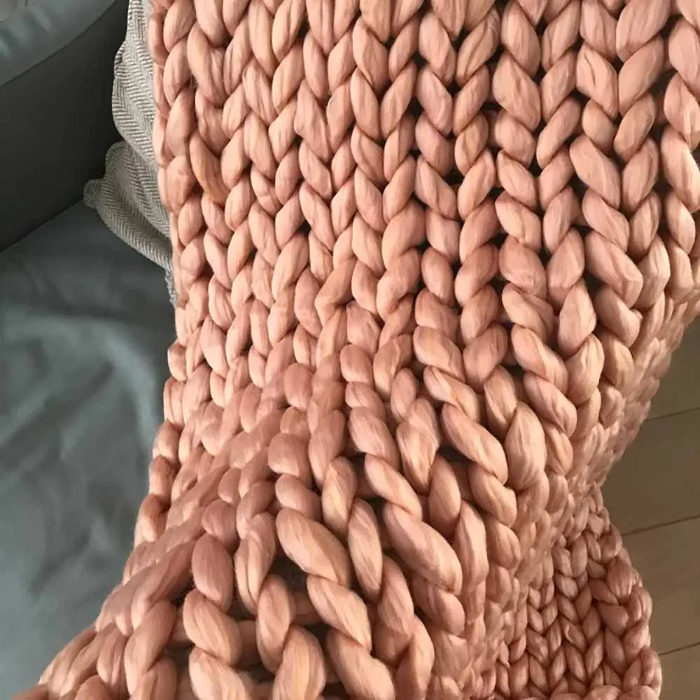 Chunky Handknit Blanket