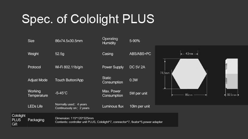 Cololight Plus Honeycomp Lamp