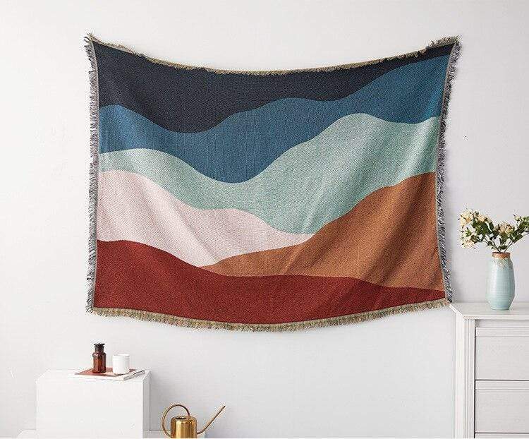 Color Waves Throw Blanket Blankets & Throws