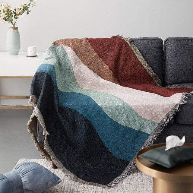 Color Waves Throw Blanket Blankets & Throws