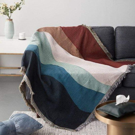 Color Waves Throw Blanket Blankets & Throws