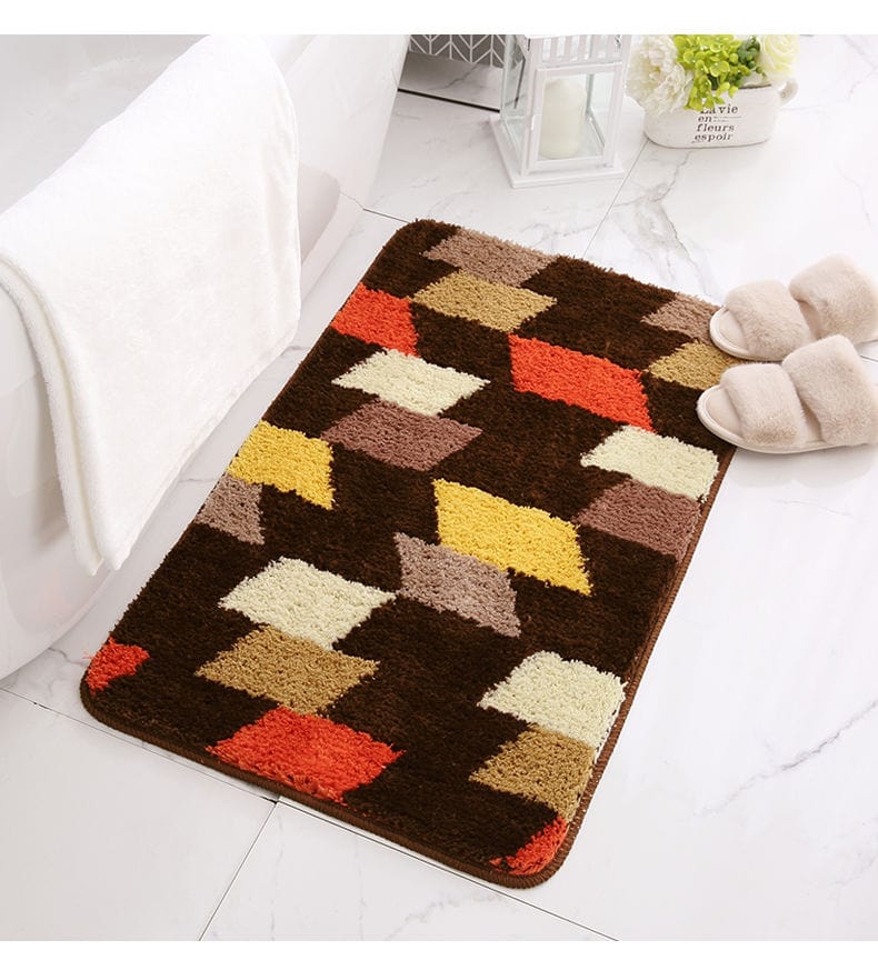Colorful Blocks Bath Mat