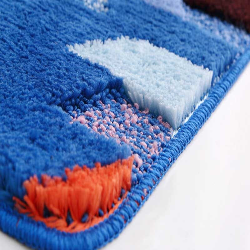 Colorful Blocks Bath Mat