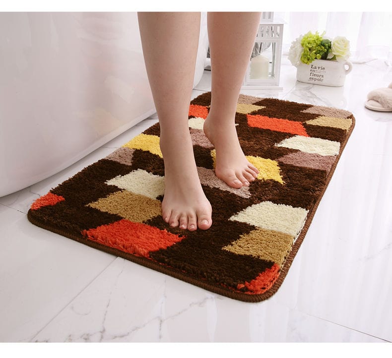 Colorful Blocks Bath Mat