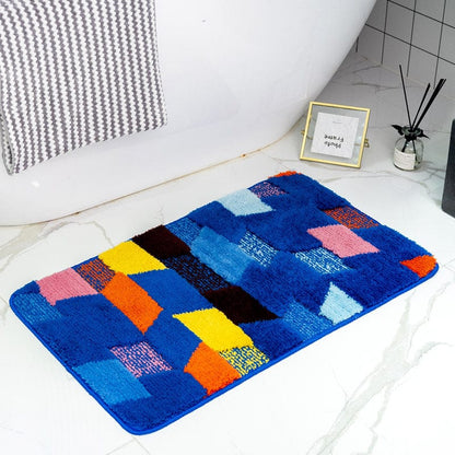 Colorful Blocks Bath Mat