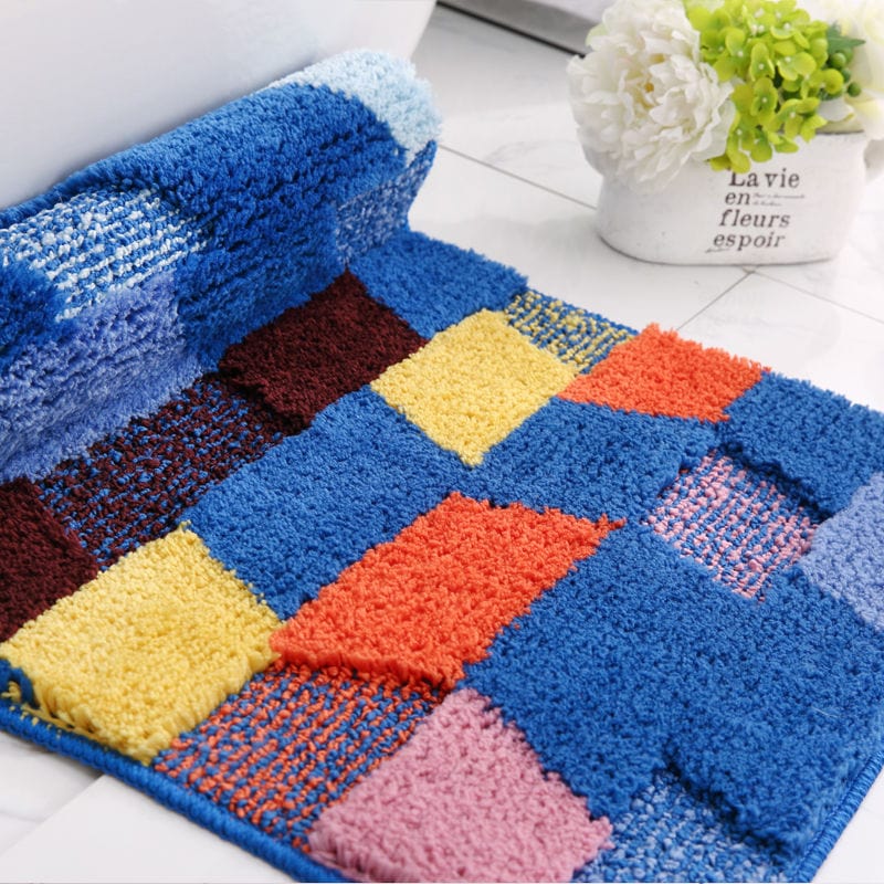 Colorful Blocks Bath Mat