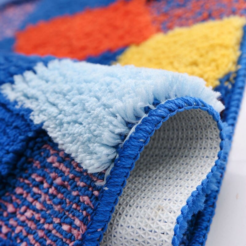 Colorful Blocks Bath Mat