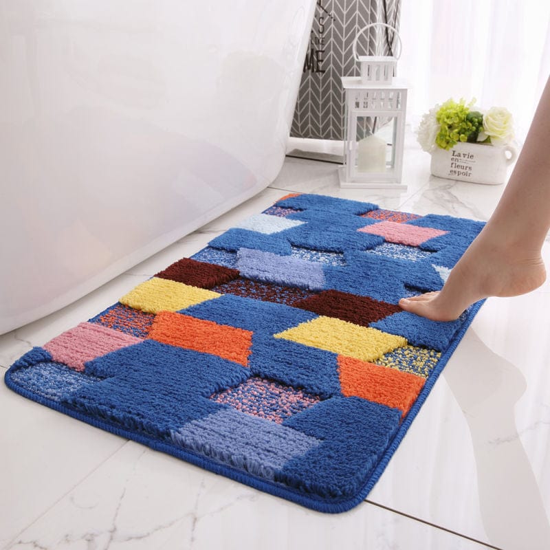 Colorful Blocks Bath Mat