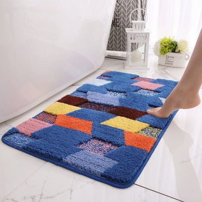 Colorful Blocks Bath Mat