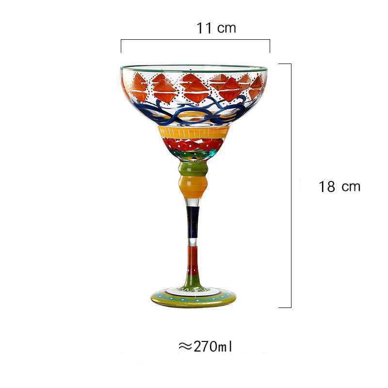 Colorful Margarita Glass