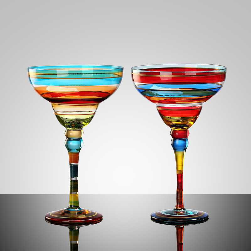 Colorful Margarita Glass