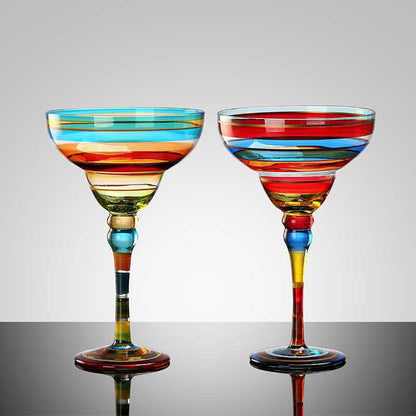 Colorful Margarita Glass