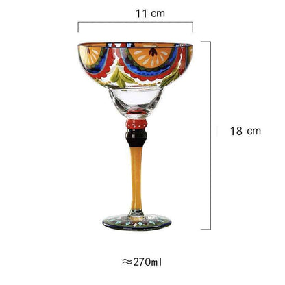 Colorful Margarita Glass