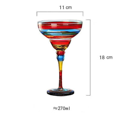 Colorful Margarita Glass