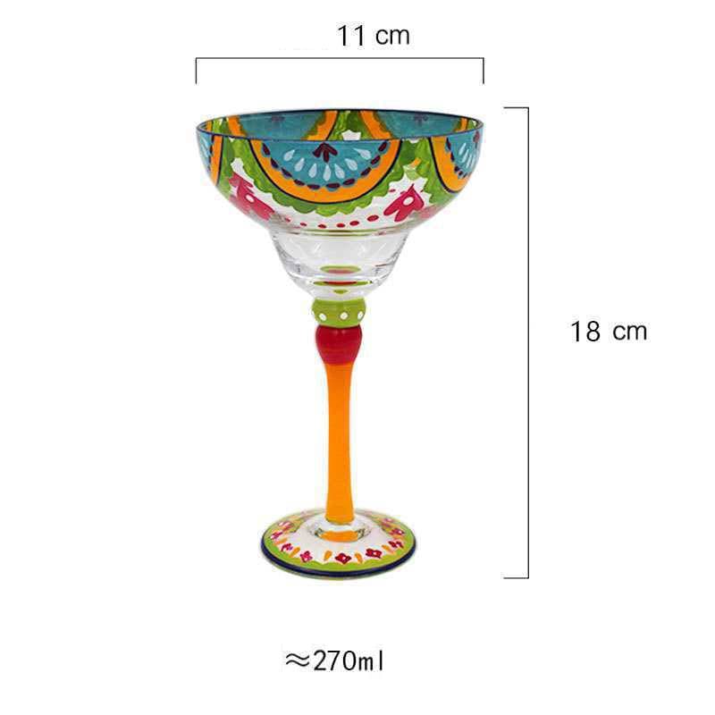 Colorful Margarita Glass
