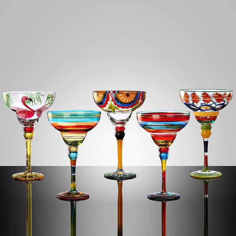 Colorful Margarita Glass