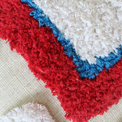 Colorful Tasseled Embroidery Pillow Case