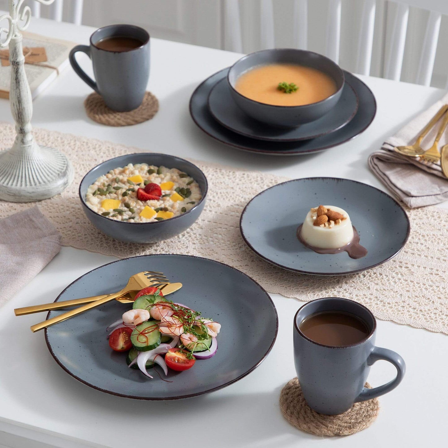 Colt Grey Stoneware Tableware Set