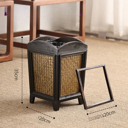 Corbeille à papier de style rétro