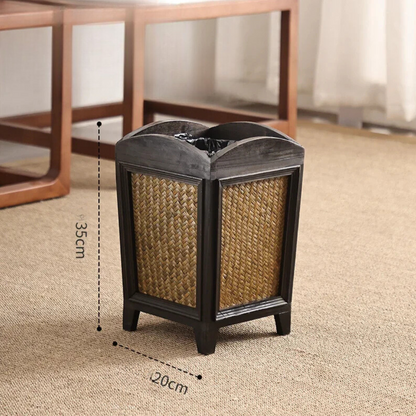 Corbeille à papier de style rétro