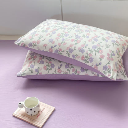 Soft Lavender Floral Bedding Set