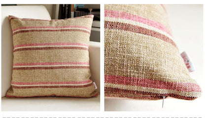 Country Lattice Stripes Cushion Covers