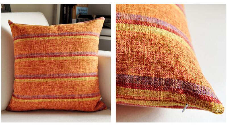 Country Lattice Stripes Cushion Covers